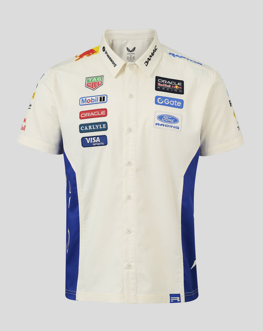 2026 Red Bull Racing Austin Special Edition Team Work Shirt - Egret/Dazzling Blue